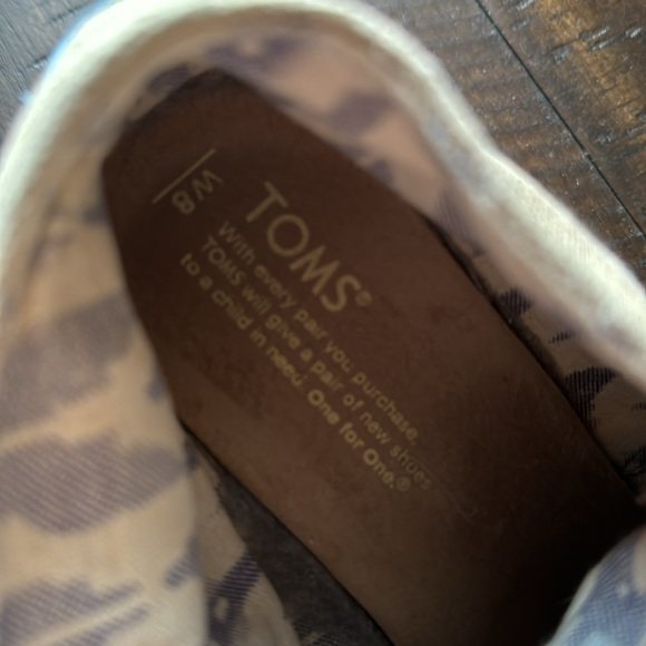 TOMS Natural Burlap Desert Espadrille Wedge Bootie, size 8 - Picture 7 of 7